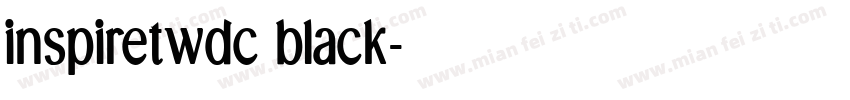 inspiretwdc black字体转换